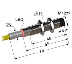 Датчик индуктивный бесконтактный PS2-12M73-8N21-Z