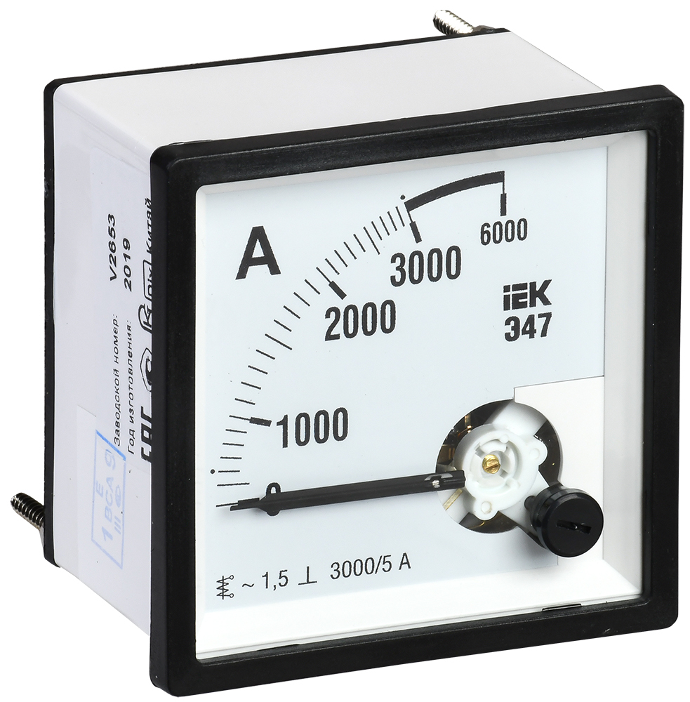 Амперметр IPA20-6-3000-E ∙ Амперметр Э47 3000/5А кл. точн. 1,5 96х96мм