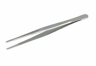 Пинцет 12-0365 ∙ Пинцет прямой, рифленый 155 мм ПРОФИ