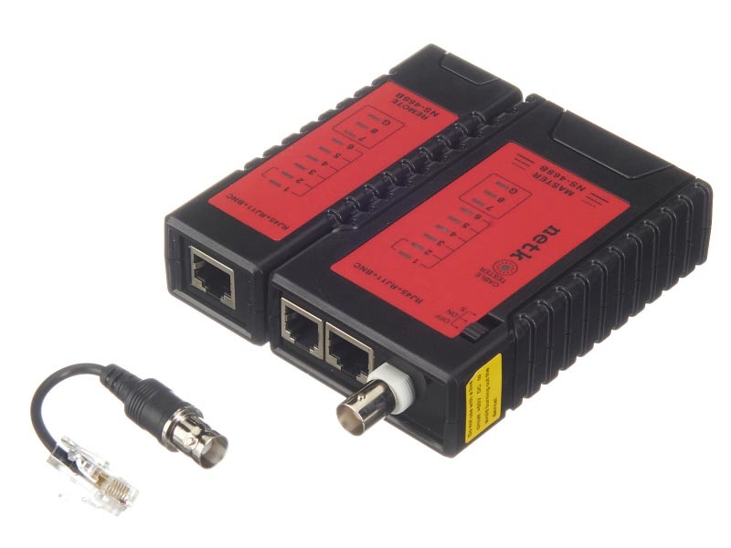 Кабельный тестер RJ45, RJ11, RJ12, BNC (NS 468Bv1)