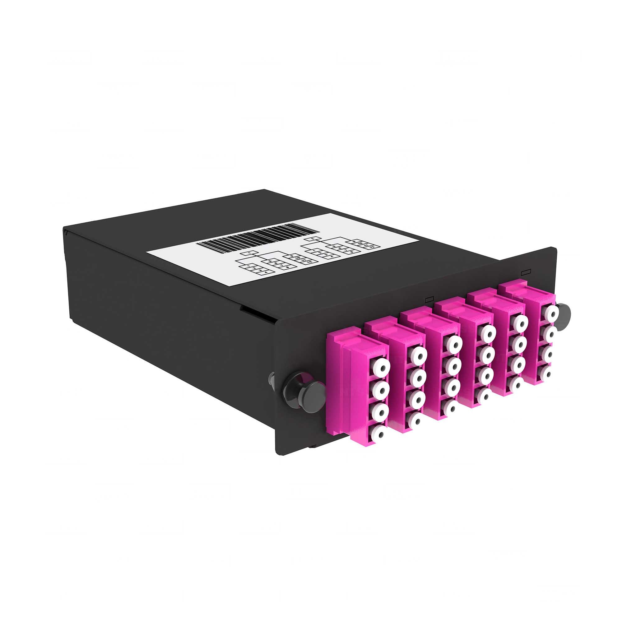 FO-OM4-2x12MPO(m)/U-24xLC/U-A-BK (11994c)