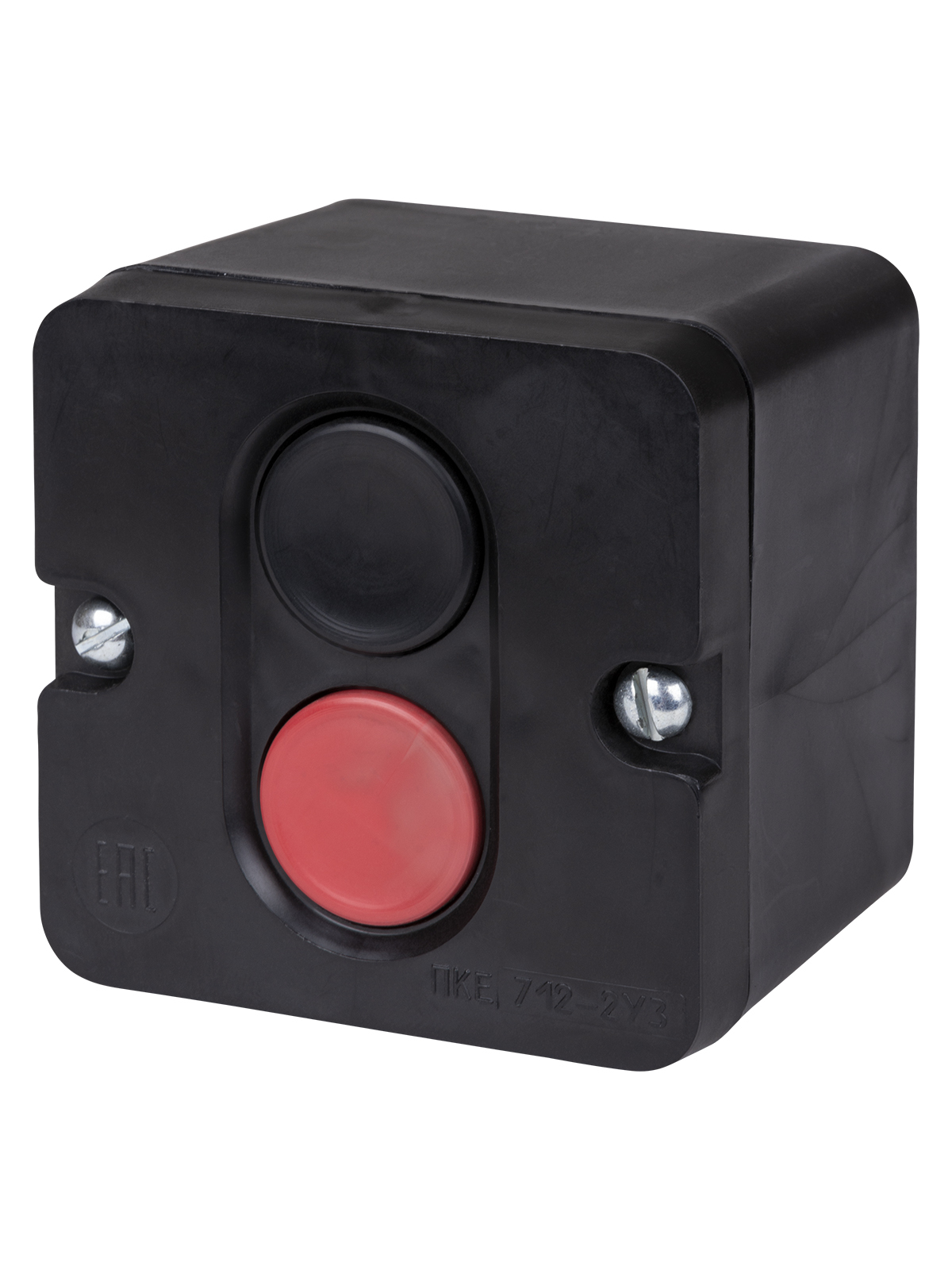 Пост кнопочный TDM ELECTRIC SQ0742-0025 ПКЕ 712 У3, красная и черная кнопки, IP40