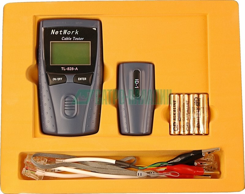 12-1009 ∙ Тестер кабеля многофункциональный RJ-45 828 REXANT
