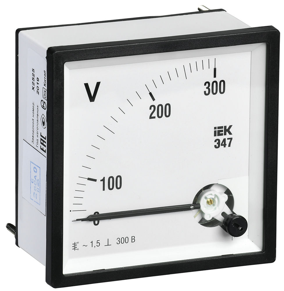 Вольтметр IPV20-6-0300-E ∙ Вольтметр Э47 300В кл. точн. 1,5 96х96мм