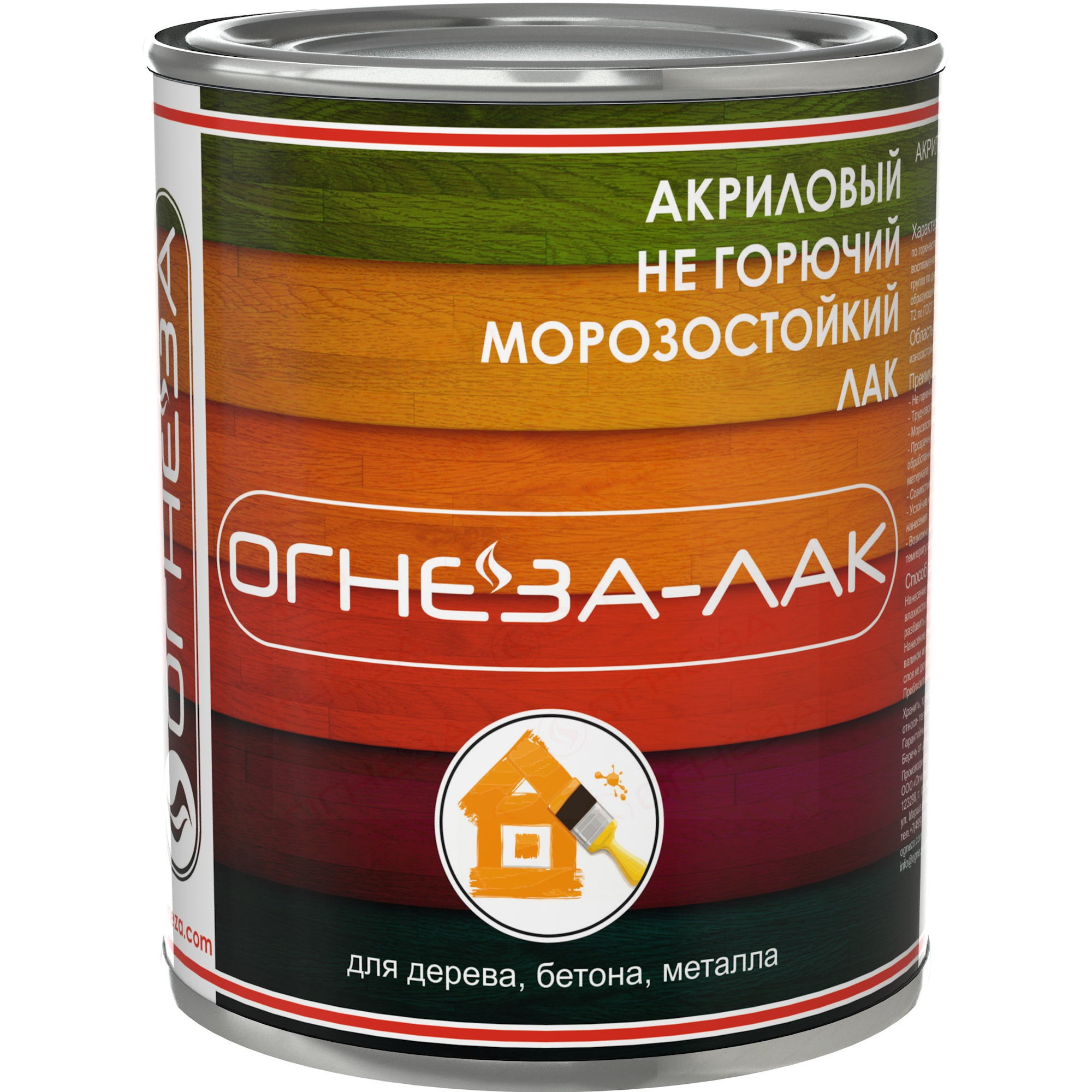 Лак огнестойкий ОГНЕЗА-ЛАК-ОД (1,8кг) матовый
