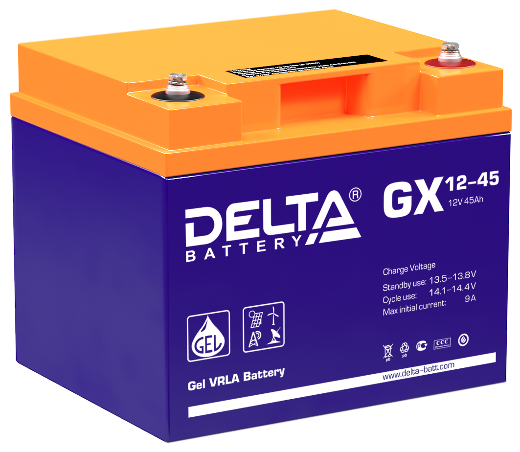 GX 12-45 ∙ Аккумулятор 12В 45 А∙ч