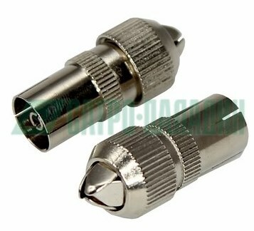 05-2032 ∙ V-разъем гнездо без пайки Орех REXANT ∙ кратно 100 шт