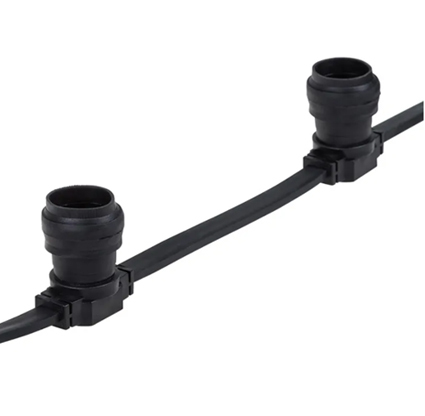 331-212 ∙ Belt-Light 2 жилы шаг 40 см патроны e27 влагостойкая IP65 ∙ кратно 100 м