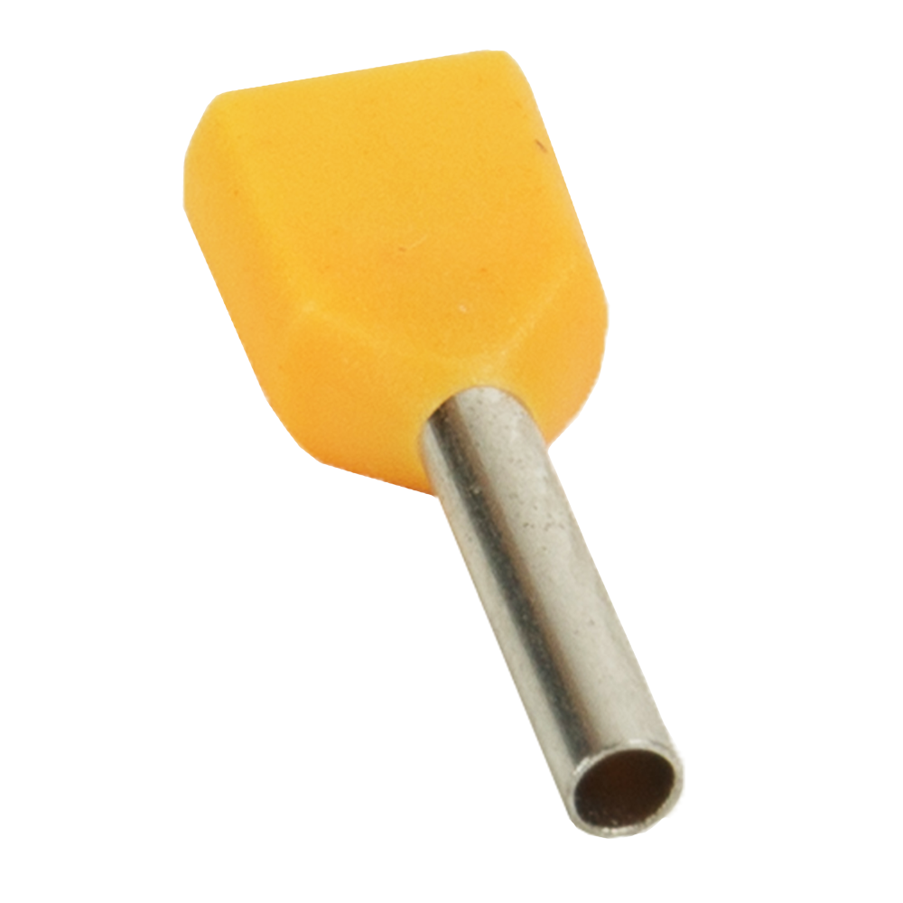 Наконечник штыревой втулочный под два провода КЭАЗ 278042 OptiKit T-Shv2-PVC- 0,5-8 (100шт)