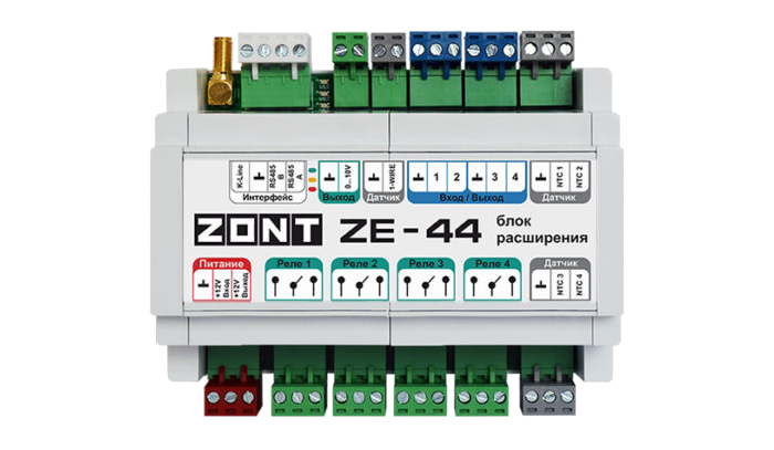 Блок расширения числа входов и выходов ZONT ZE-44