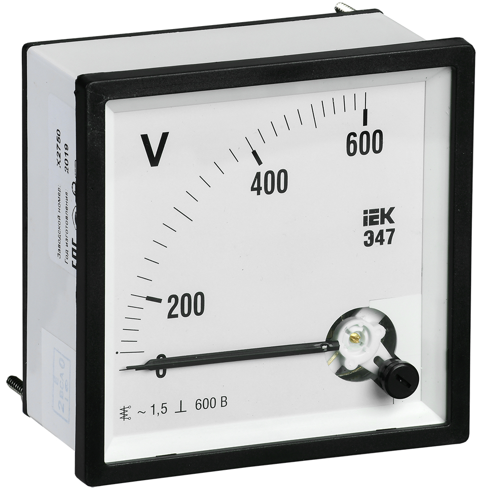 Вольтметр IPV20-6-0600-E ∙ Вольтметр Э47 600В кл. точн. 1,5 96х96мм