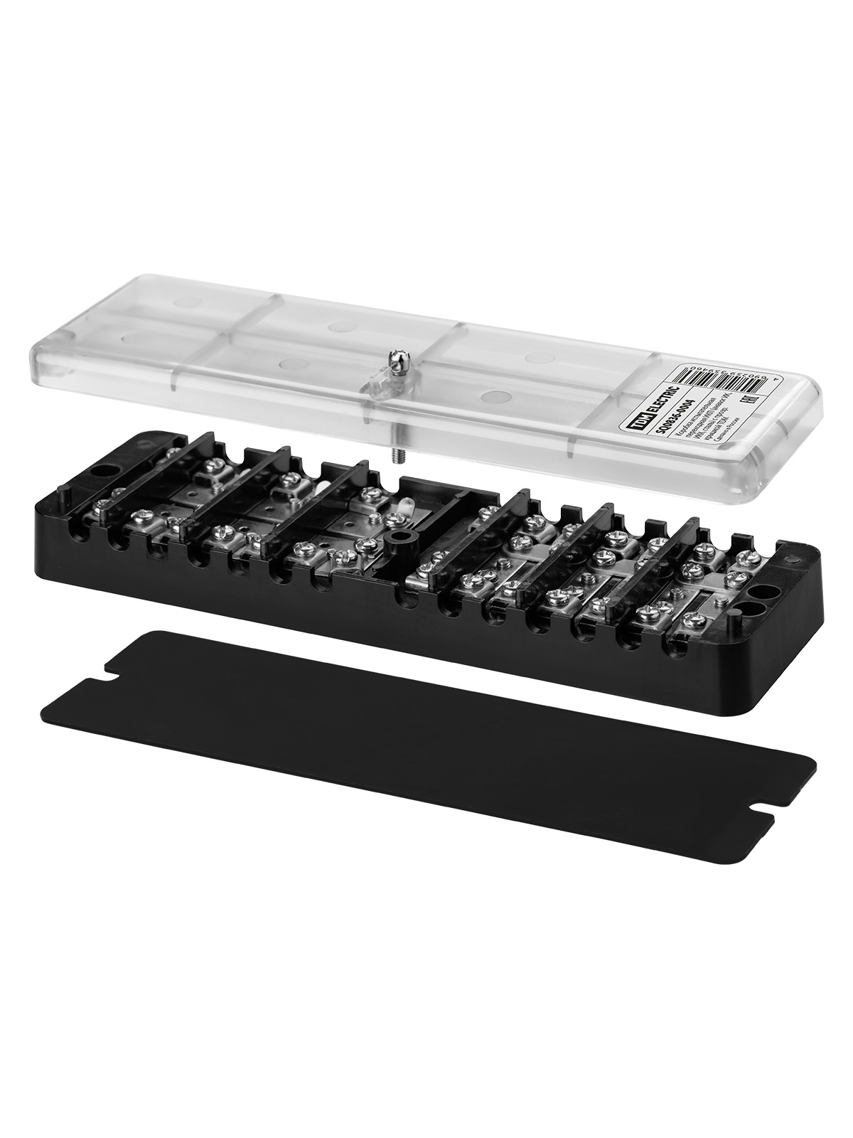 Коробка испытательная переходная TDM ELECTRIC SQ0836-0004 ИКП (аналог ИК, ИКК, сталь) с прозр. крышкой (Упаковка 4шт)