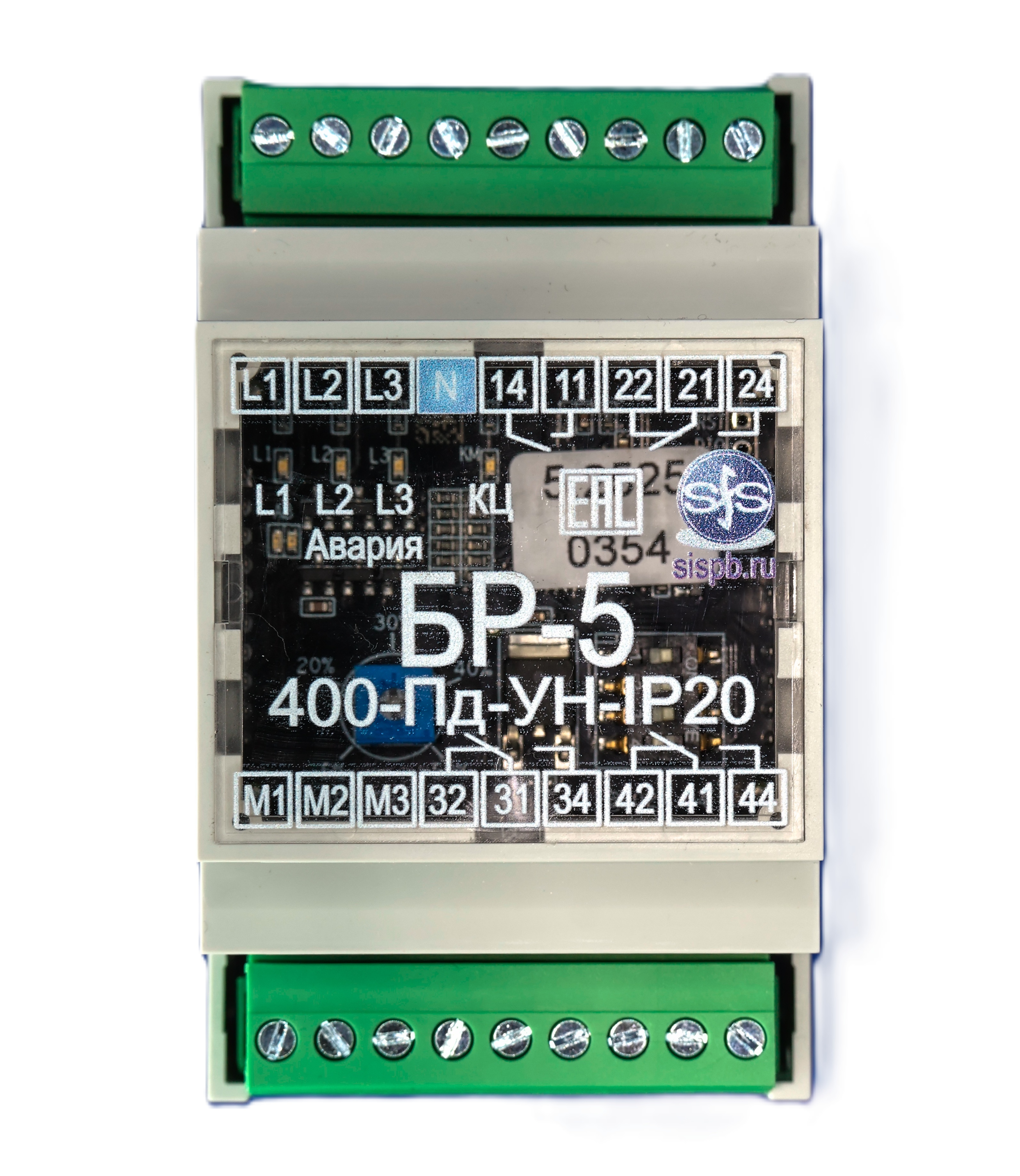 Блок релейный БР-5-400-Пд-УН-IP20