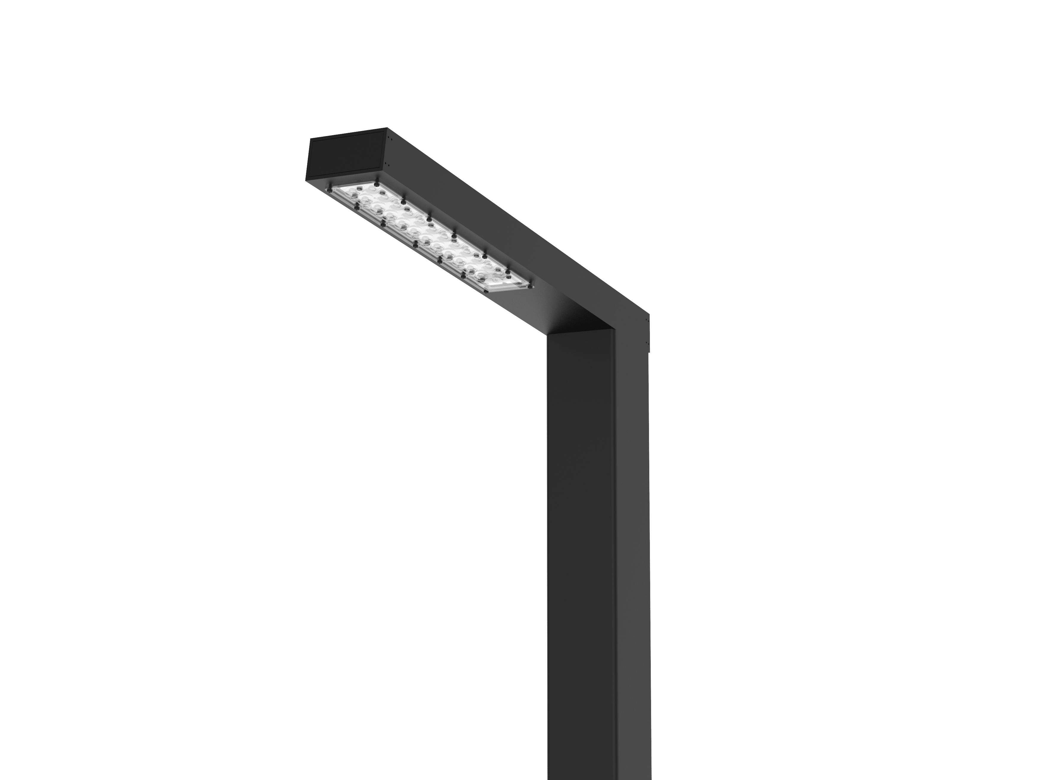 VARTON V1-S0-90GL1-5460D-6503030 Осветительная система VARTON парковый Glight 30 Вт Urban 3000K RAL9005 черный 6000 мм DALI
